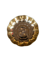 Brass Incense Holder - 5 Sticks Agarbatti Stand, Ash Catcher Plate, Pooja Plate, Home Temples & Shrines| OGOC