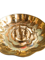 Brass Incense Holder - 5 Sticks Agarbatti Stand, Ash Catcher Plate, Pooja Plate, Home Temples & Shrines| OGOC