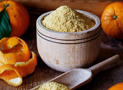 Organic Orange Peel Powder - Citrus Skincare | Natural Exfoliator, Brightening Face Mask Ingredient| OGOC