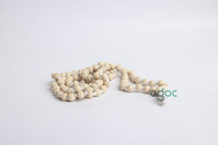 Indian Original Tulsi Mala (108+1 Beads) - Tulasi Holy Basil Vaishnav Iskcon Mala, Rosary Yoga Prayer, Healing Meditation, Japa Yoga | OGOC