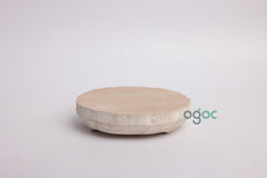 Sandal Wood Rubbing Round Stone - Sandalwood Pata Board, Chandan Pata, Chandan Stick For Rubbing, Paste Making| OGOC