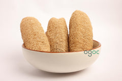 Set of 5 Large Natural Loofah Sponges – 100% Plant-Based Exfoliating Bath Sponge | OGOC