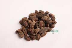 Organic Black Cardamom Pods - Cooking Spice Flavour Indian Badi Elaichi, Kali Elaichi, Minty Aromas, Spice Blend, Warming Mixture| OGOC