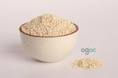 Organic Sesame Seed - White Til, Natural Spices, Good Source of Fiber, May Lower Cholesterol and Triglycerides, Nutritious Source Plant