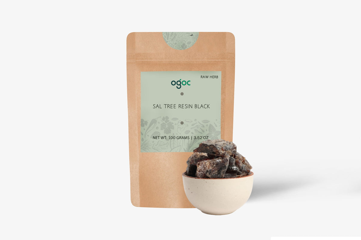 Sal Tree Resin Black - Shorea robusta | chenjalyam, Sal Dhoop for Incense, Dammar Resin Pure & Natural Frankincense Resin | OGOC