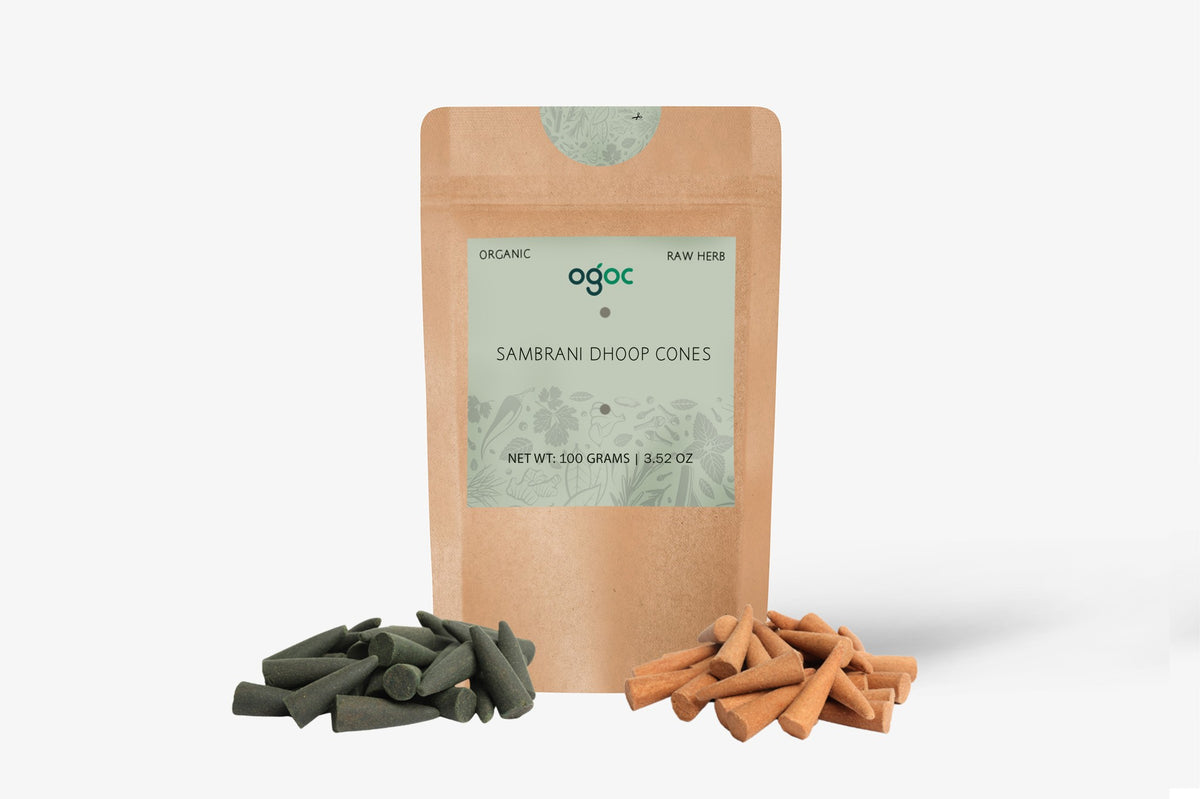 Incense Agarwood Sambrani Dhoop Cones Stick - Dhup Batti, Best for Pooja, Home & Temple Daily Use | OGOC