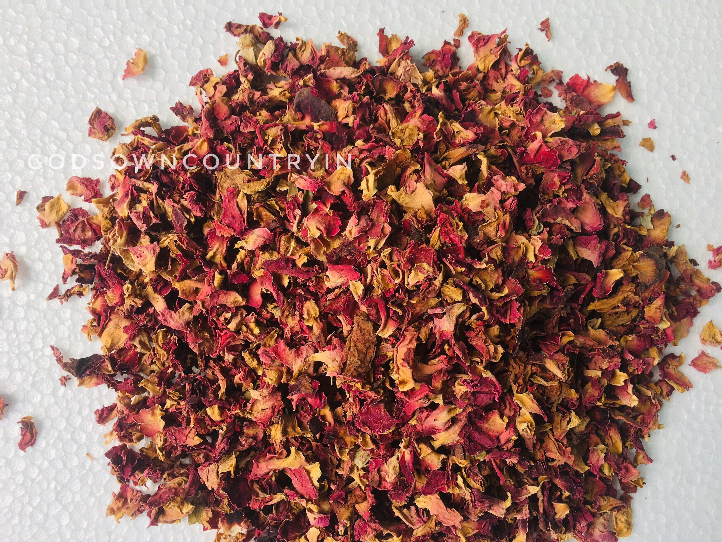 Dried Pure Rose Petals | Herbal Tea, Beauty Elixir for Hair & Skin| OGOC