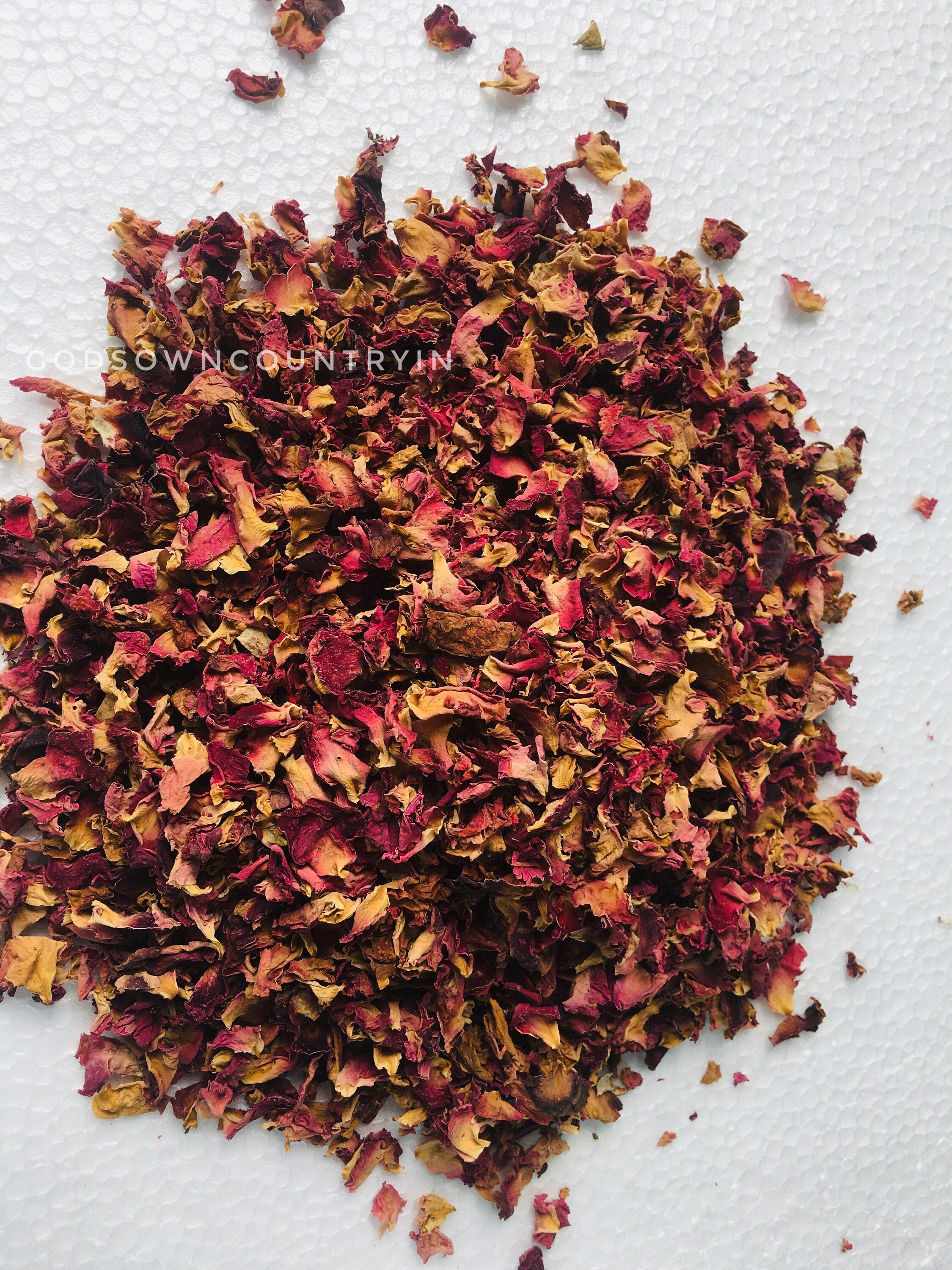 Dried Pure Rose Petals | Herbal Tea, Beauty Elixir for Hair & Skin| OGOC