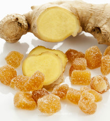 Natural Dried Candied Sweet Ginger - Dry Fruit, Dry Sweet Ginger for Cold, Cough, Mouth Freshener, Fun Bites, Delicious Candies| OGOC