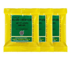 Eladi Churnam (Pack Of 3) - Elettaria Cardamomum, Discolored Skin, Allergic Skin Rashes, Itching And Lipoma, Kottakkal Ayurveda Sala| OGOC