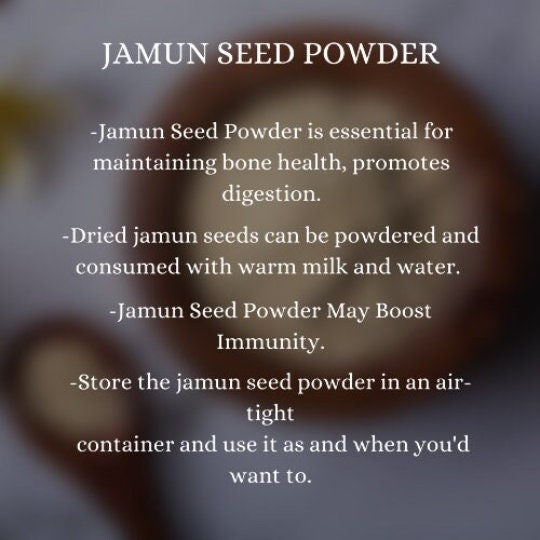 Organic Jamun Seed Powder - Ayurvedic Supplement| OGOC