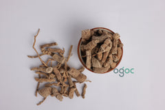 Aconitum heterophyllum - Dried roots 100 Grams, Bulbs Atish, Atis, Ativish | Rare Medicinal Herbal, Adavidayam Herb.| OGOC