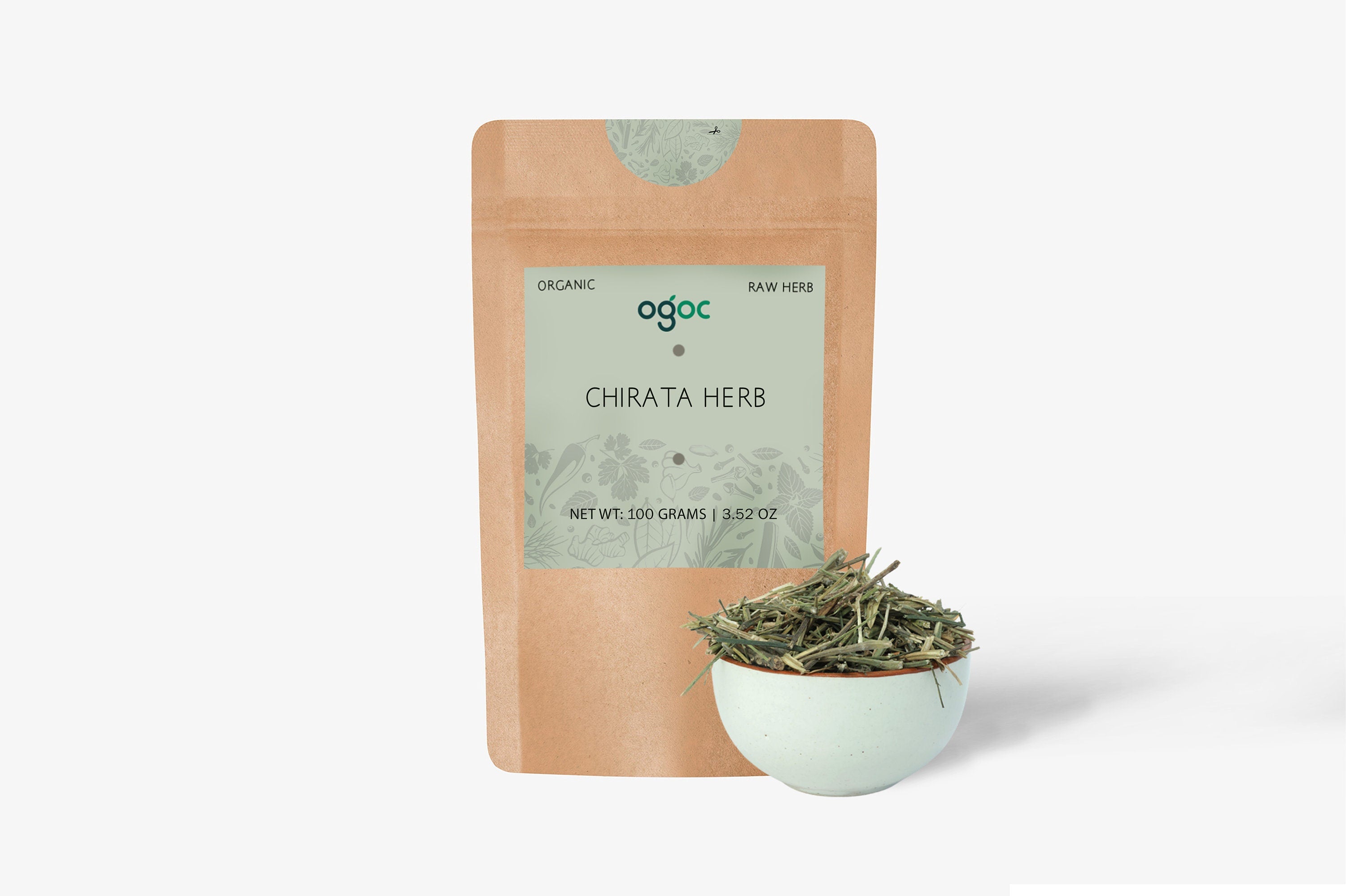 Chirata Herb | Herbal kiriyatha dried & Traditional Wellness, Bhunimba, bitter stick, Chiaravata, Chiraita, Anaryatikta, Chirayta,| OGOC