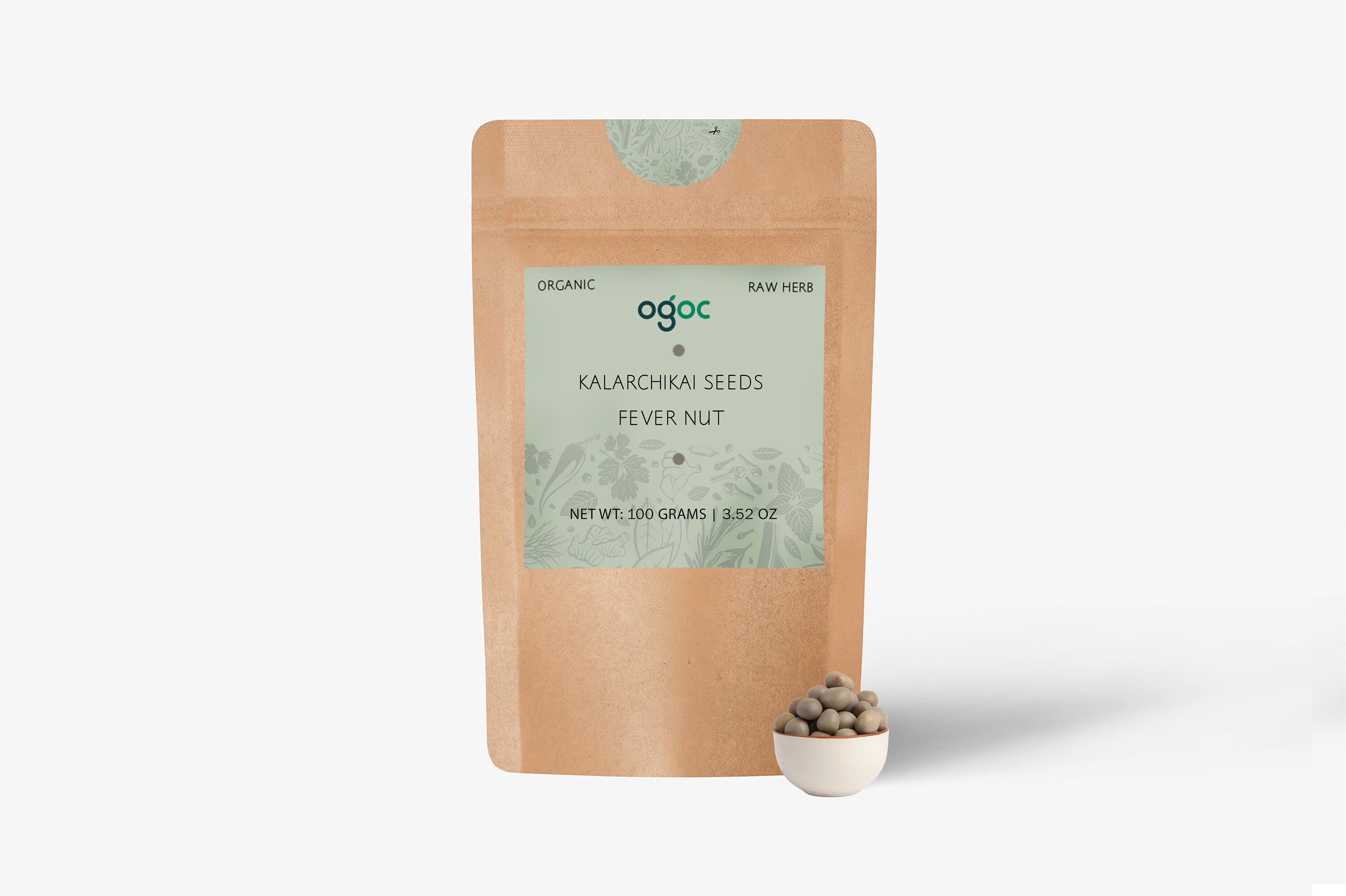 KALARCHIKAI Seeds | Fever Nut | Caesalpinia bonduc, Tradition & Wellness| OGOC