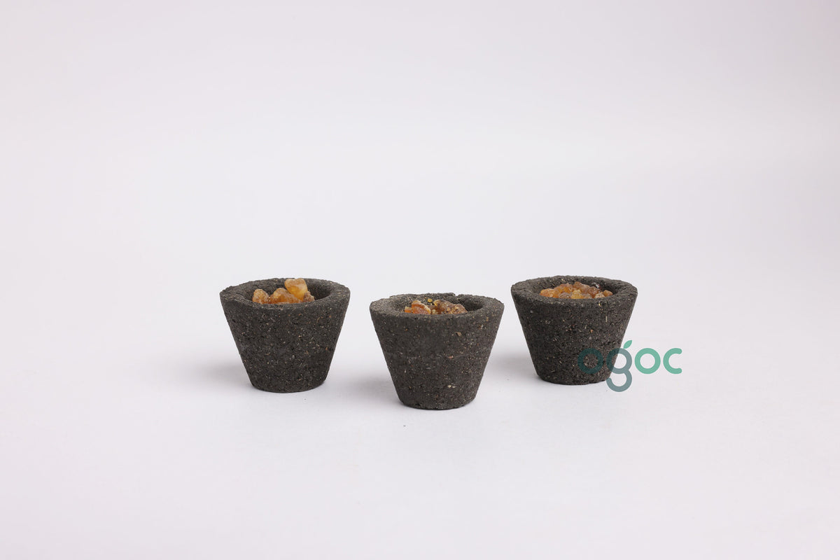 Natural Pure Frankincense Incense Cups - Soothing Aroma, Kunthirikkam Dhoop Cup, Sambrani Loban, Long Lasting Aroma Cups For Everyday Use | OGOC