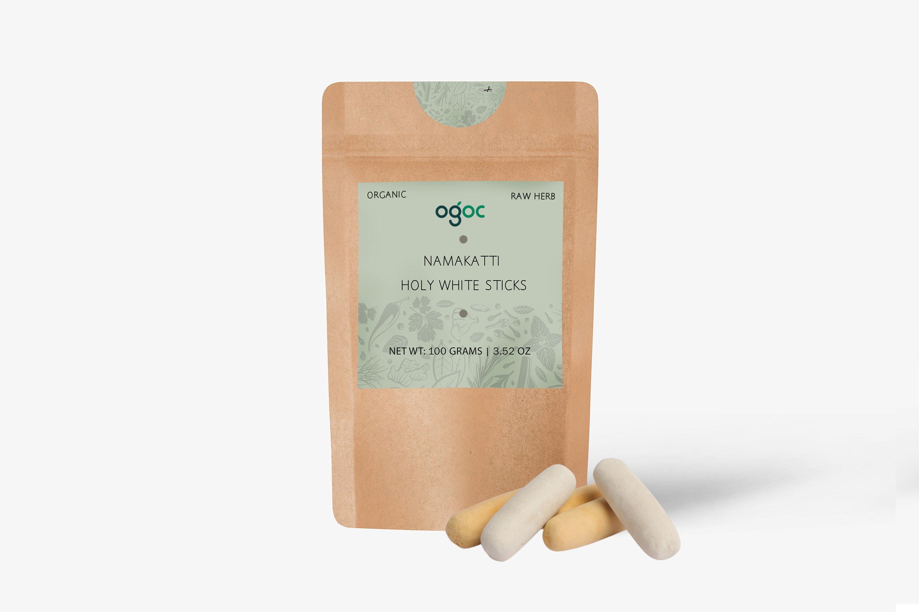 Namakatti Holy White Sticks - Made With Ash And Clay, Tilak, For Daily Puja Rituals| OGOC