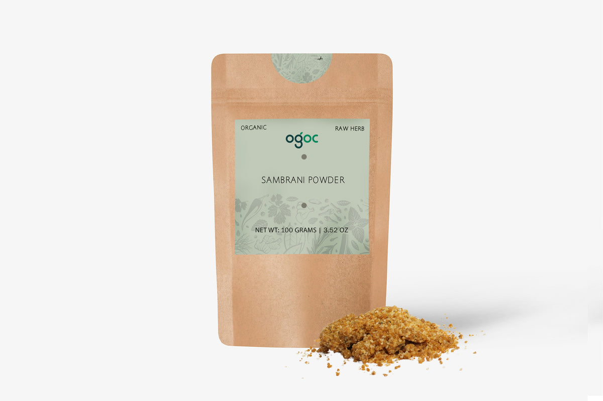 Gopuram Sambrani Powder Incense Natural Loban Dhoop Aroma Powder Rare Traditional Fragrance | OGOC