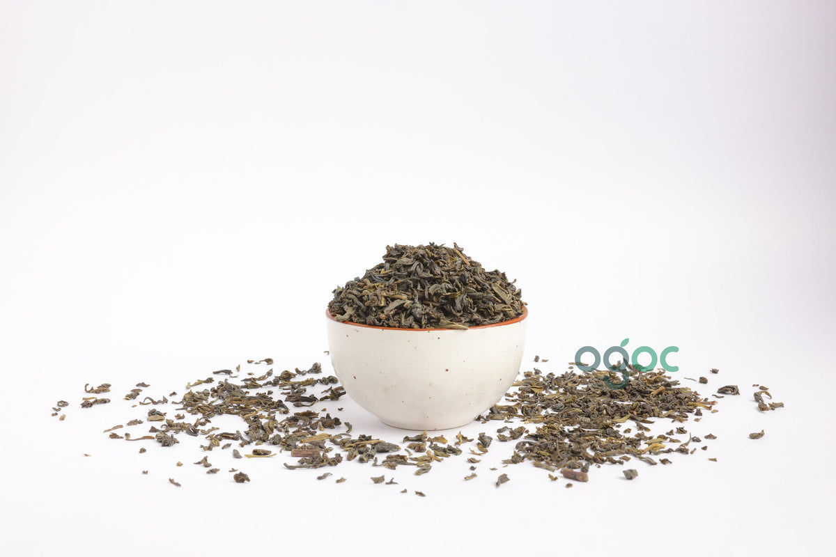 Green Tea - Long Leaf Green Tea, Good Quality Herbs, From Wayanad farms, Kerala| OGOC