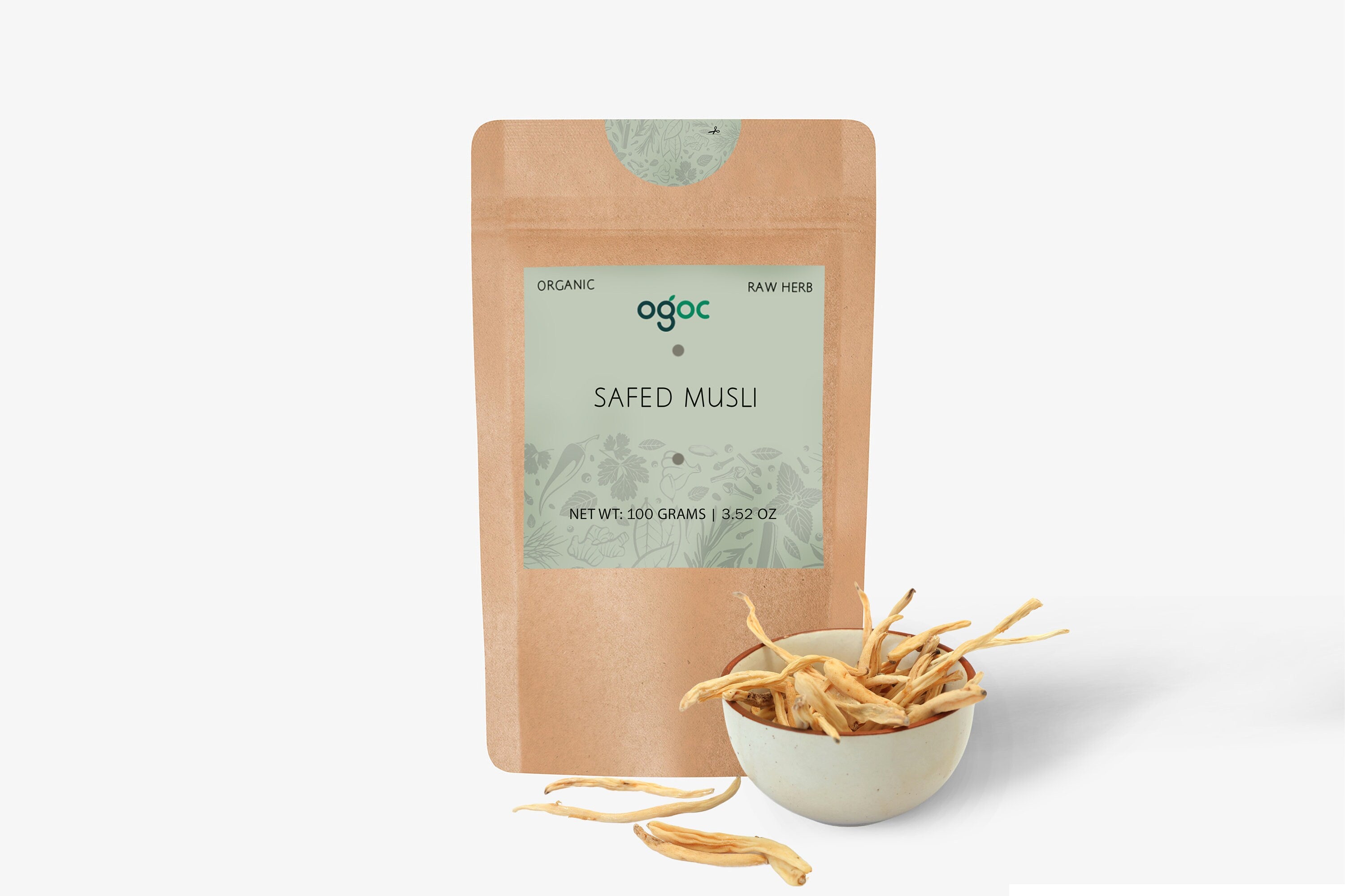 Safed Musli - Organic Herbal Supplement for Vitality & Wellness| OGOC