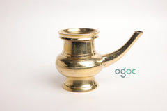 Traditional Kerala Brass Kindi Small - Kerala Handmade Vessel for Pooja| OGOC