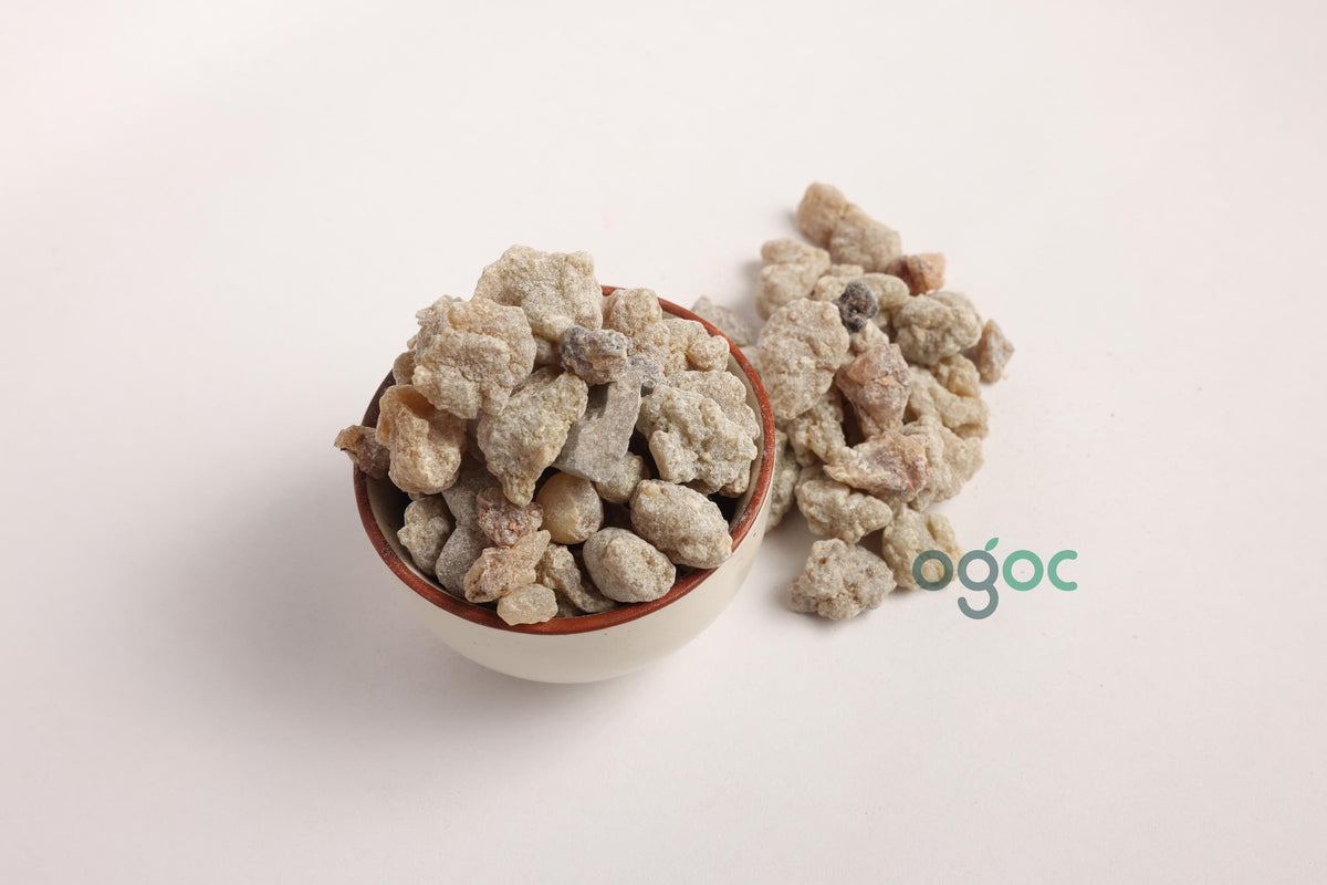 Indian Myrrh Resin Guggal - Guggul - Natural Resin for Rituals & Ayurveda - Aromatic Incense for Wellness Spiritual Practices | OGOC