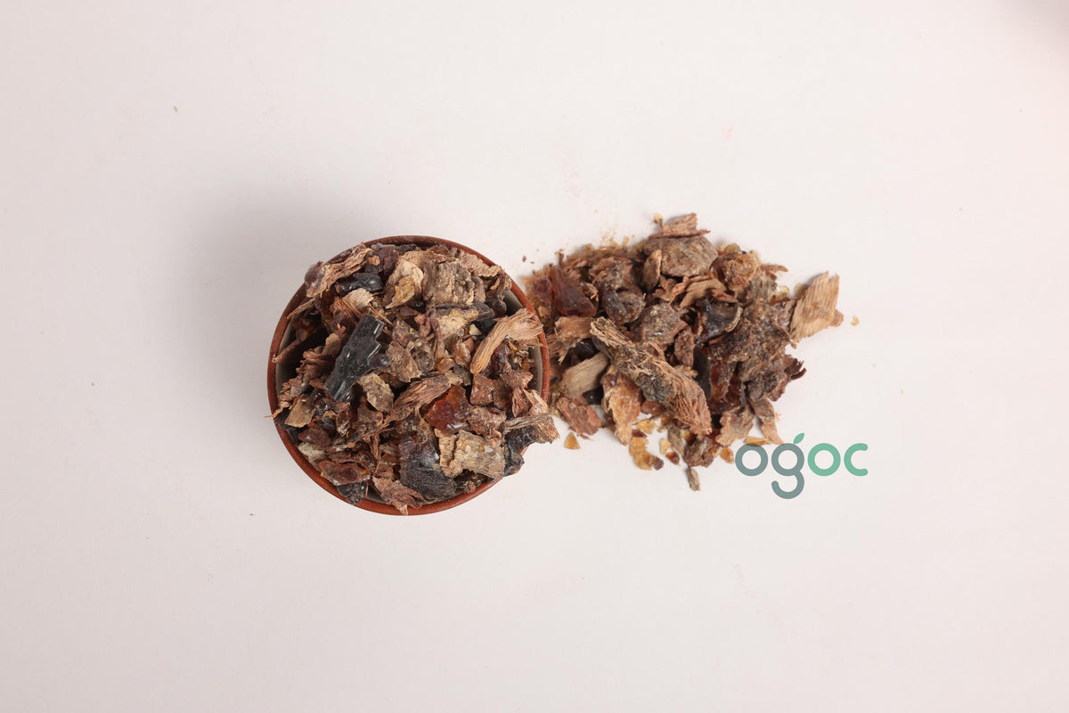 Frankincense Resin chips - Kungiliyam Pisin - Indian Olibanum - Shallaki - Boswellia Serrata - Aromatic Resin for Wellness & Rituals | OGOC