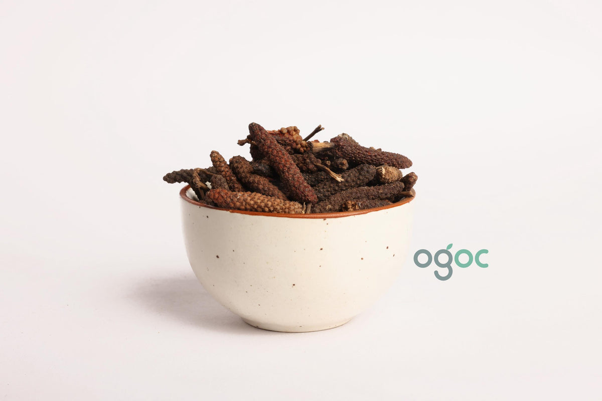 Piper Longum: Versatile Herbal Spice - Pipli, Pippali, Peepali Varieties, Ideal for Herbal Remedies| OGOC