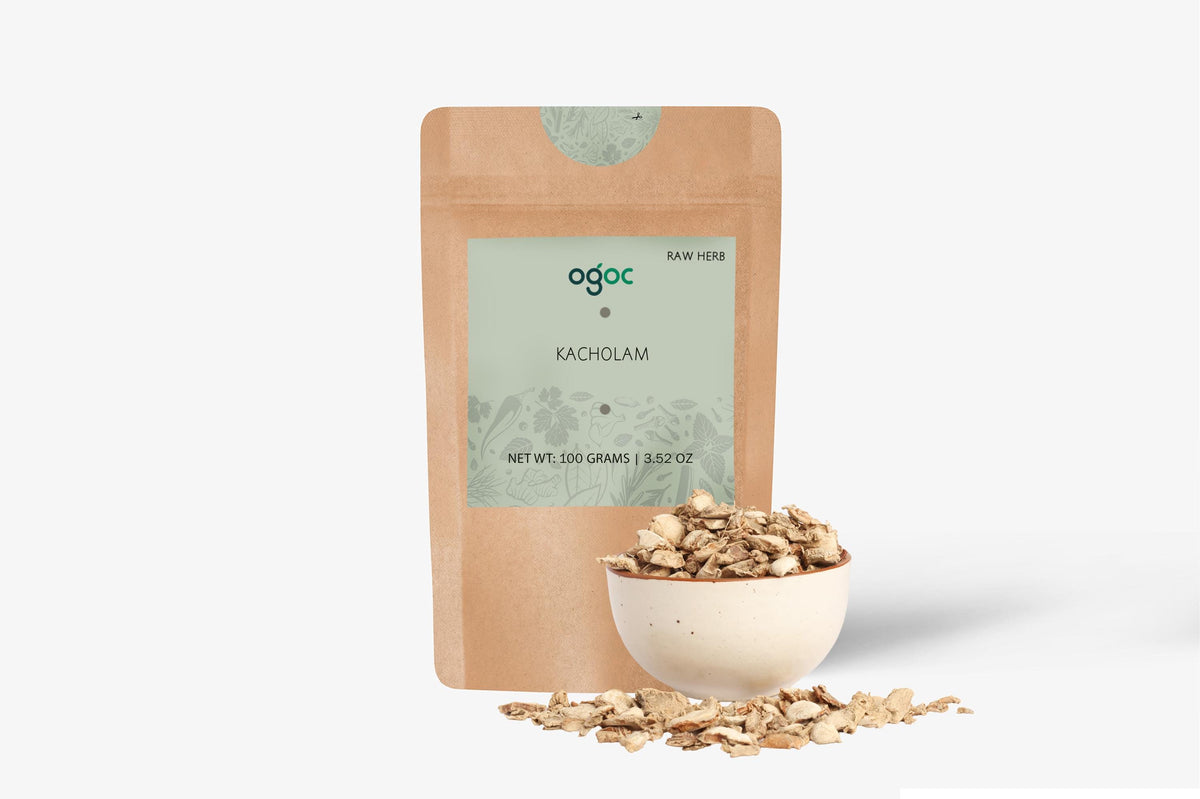 Kacholam Dried - Herbal Roots, Kaempferia Galanga, Kencur, Aromatic Ginger, Sand Ginger, Cutcherry | OGOC