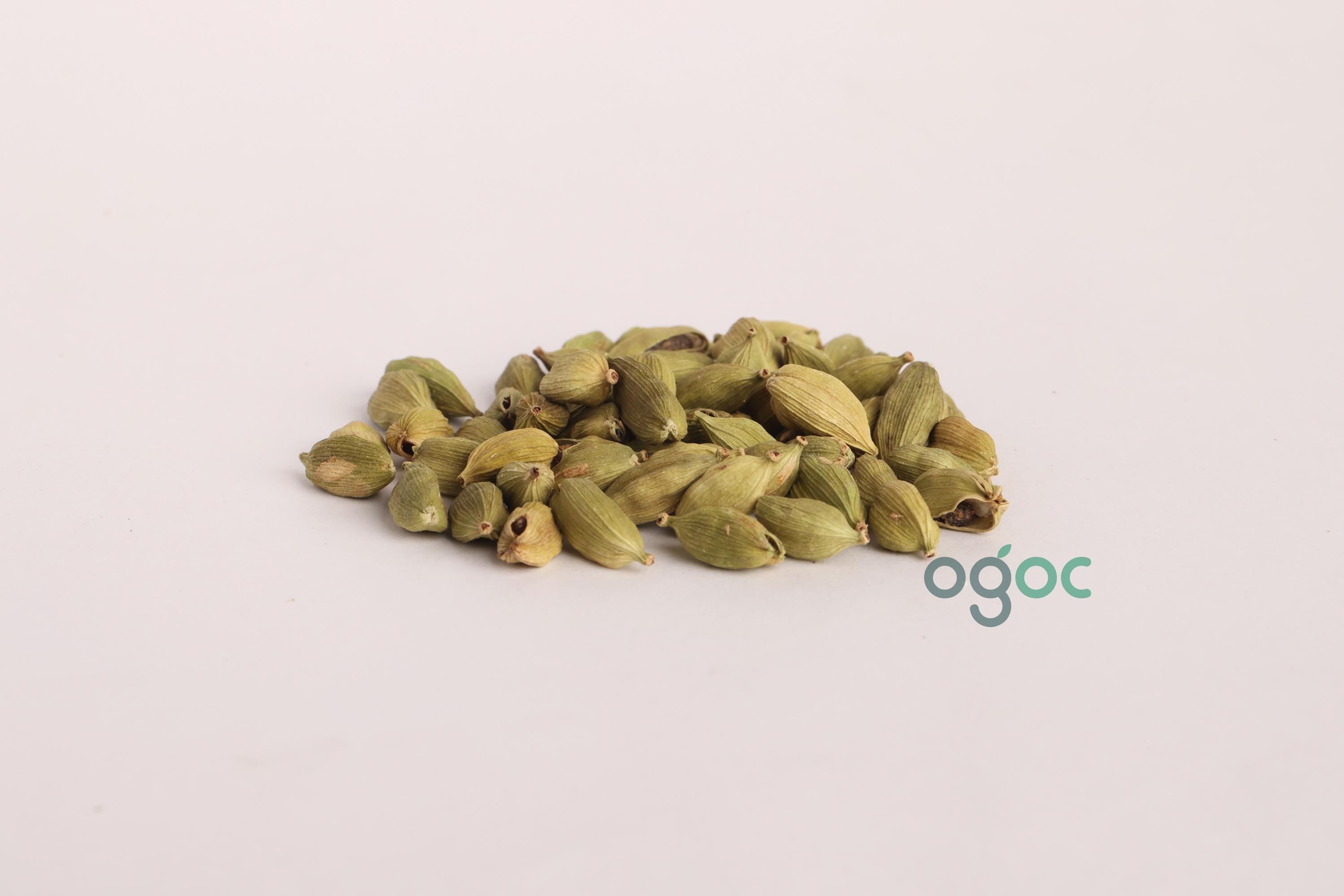 Organic Green Cardamom Pods - Cooking Ingredient, Culinary Uses, Adds Flavour And Aroma, Indian Cooking Ingredient| OGOC
