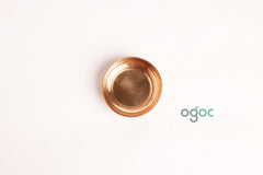 Traditional Copper Thali Plate (Small) - Kerala Handmade Vessel For Various Pooja Purpose Like Lamp, Pooja Samagari| OGOC