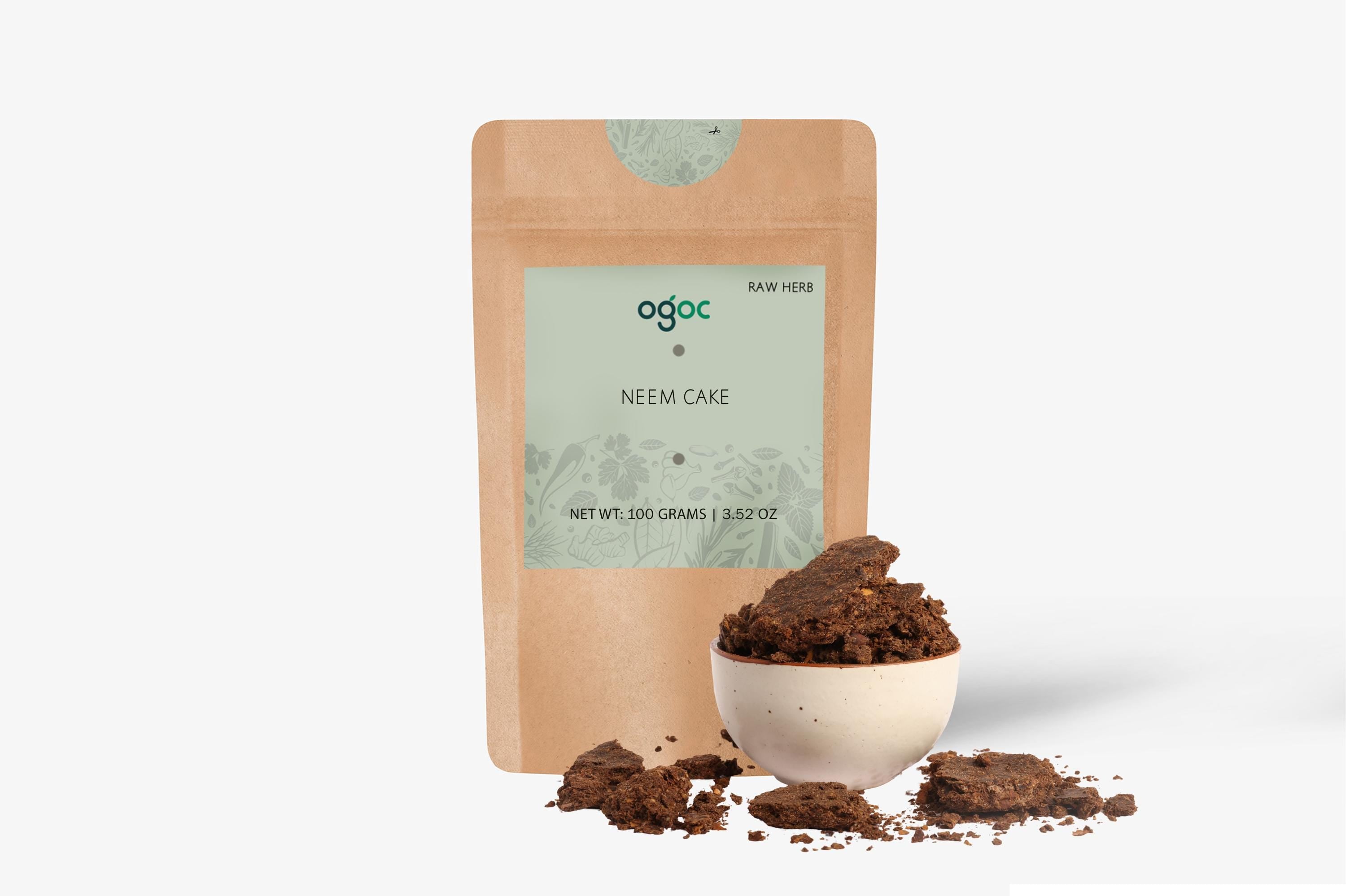 Organic Neem Cake: Natural Fertilizer for Soil Enrichment, Fertilizer For Plants, Neem Meal| OGOC