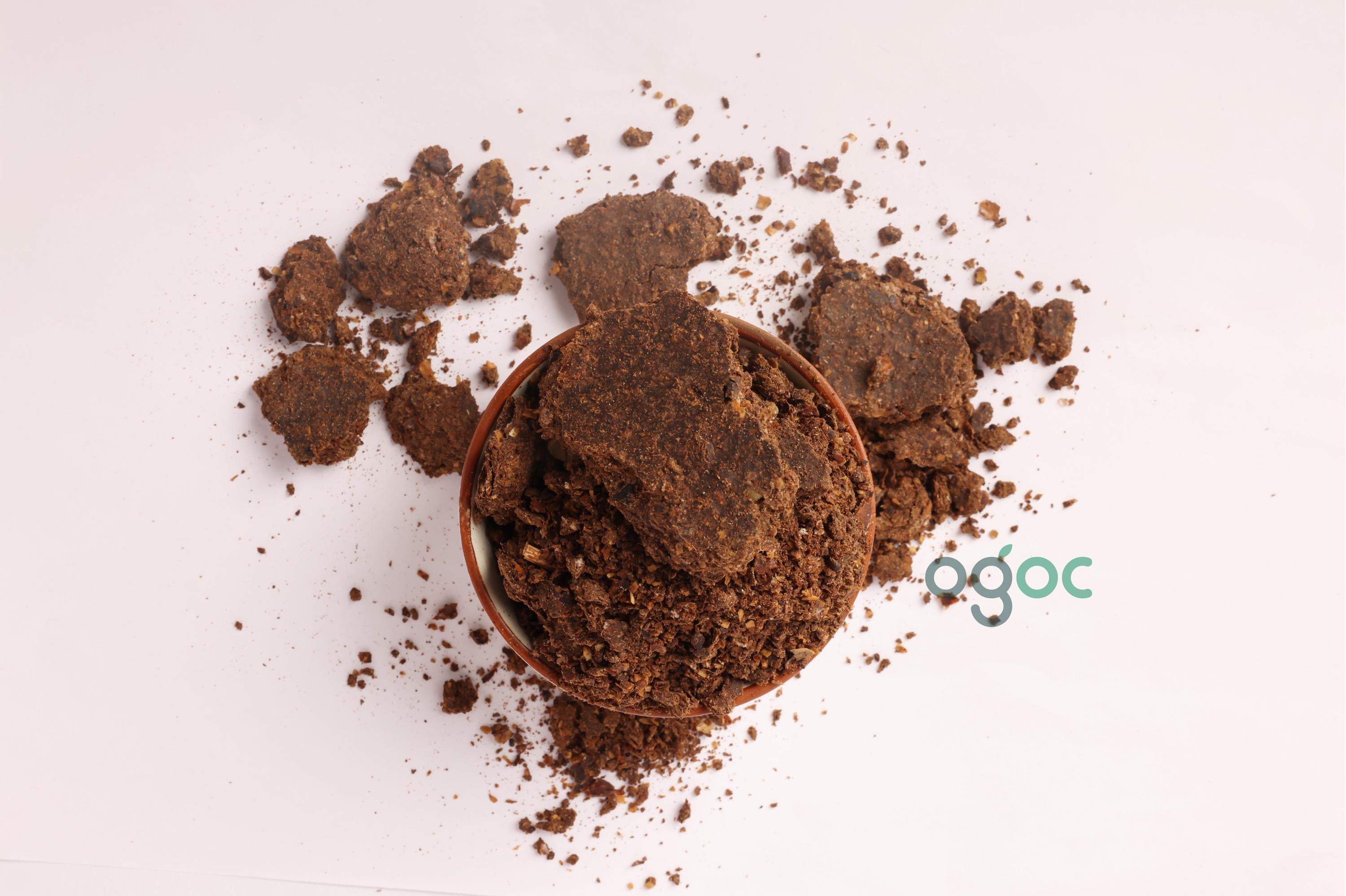 Organic Neem Cake: Natural Fertilizer for Soil Enrichment, Fertilizer For Plants, Neem Meal| OGOC