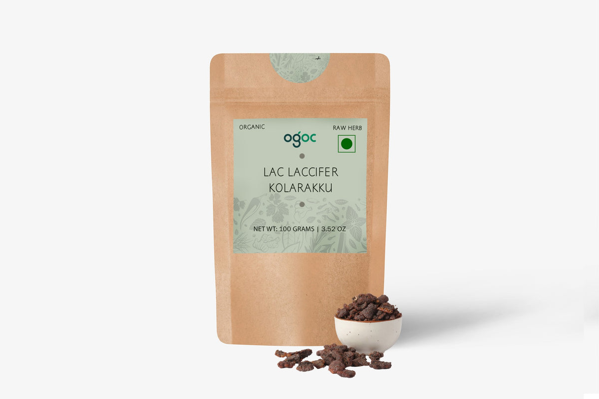 Laksha Lac (Laccifer lacca) Natural Resin (Kolarakku) for Traditional & Herbal Uses | OGOC
