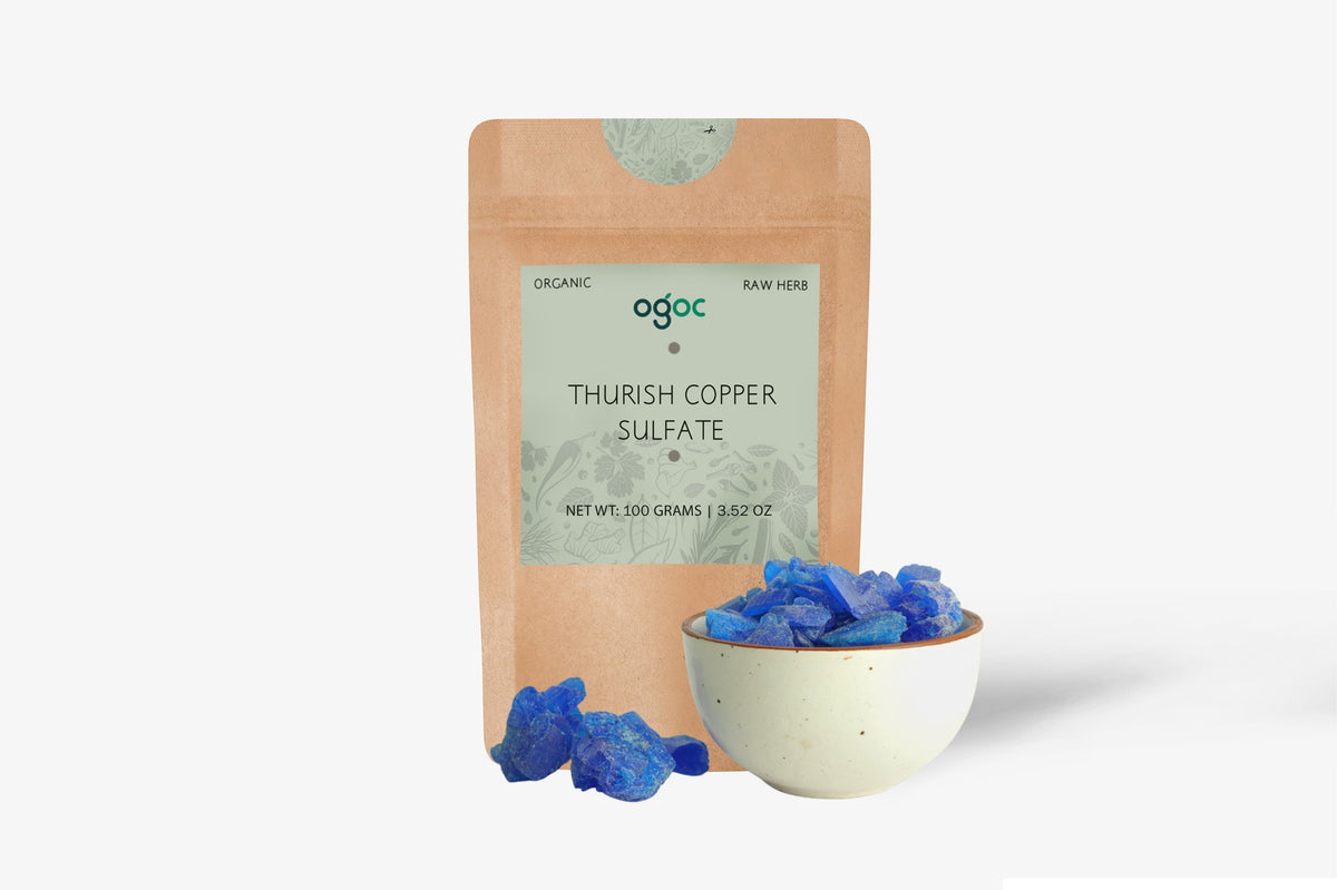 Thurish (Copper Sulfate) Pure Mineral Powder for Agriculture, Gardening & Multipurpose Use | OGOC